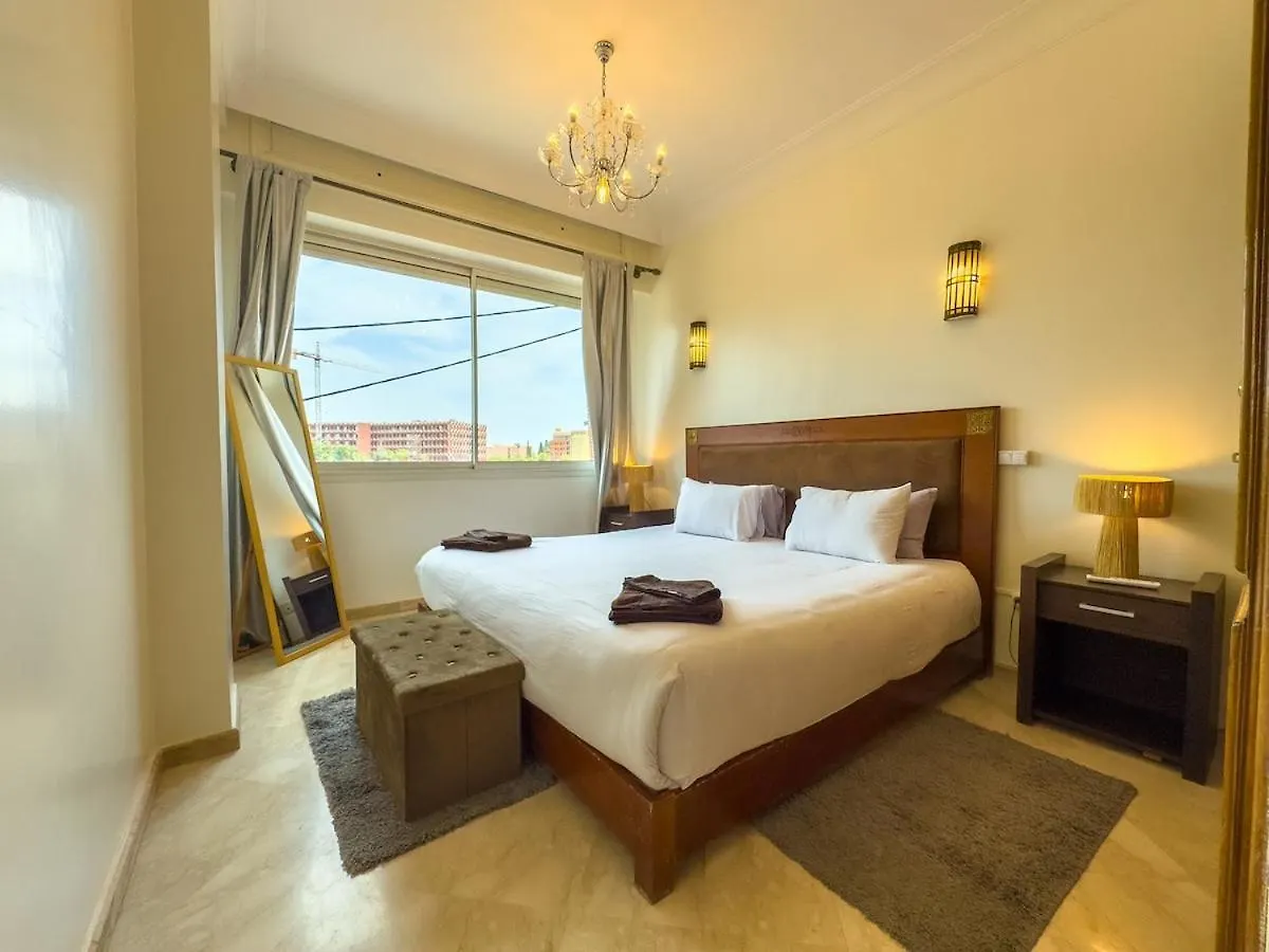 Elegant 2-Br, Pool And Parking Hivernage Centre Marrakesz