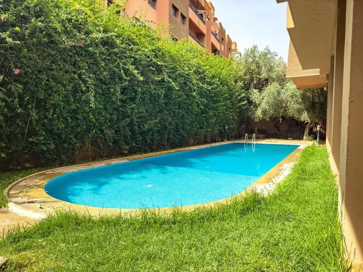 Elegant 2-Br, Pool And Parking Hivernage Centre Marrakesh